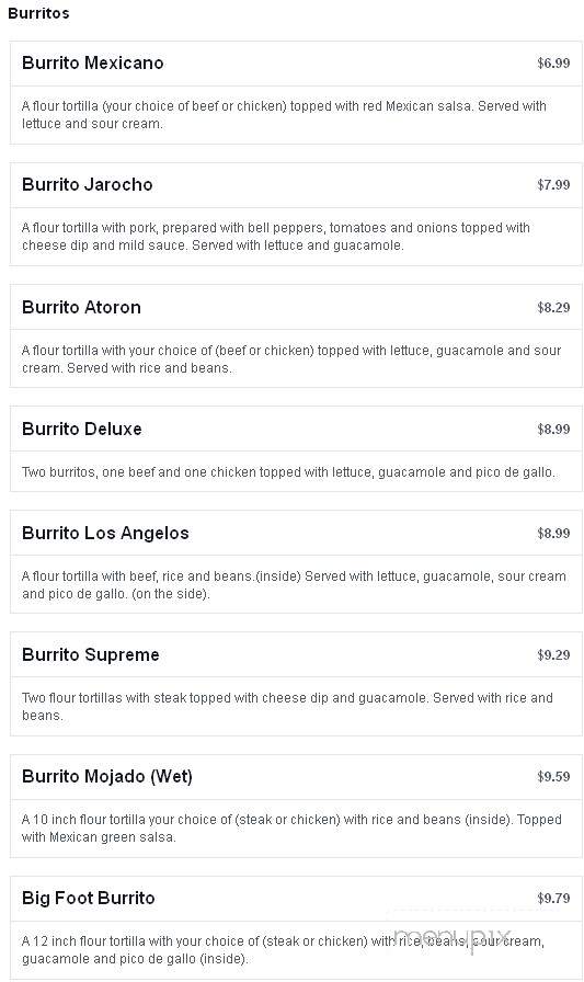 El Atoron Mexican Restaurant and Bar - Salina, KS menu_pic