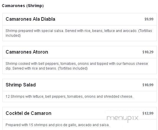 El Atoron Mexican Restaurant and Bar - Salina, KS menu_pic