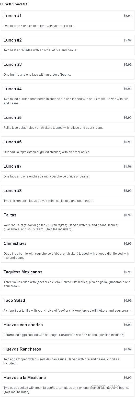 El Atoron Mexican Restaurant and Bar - Salina, KS menu_pic