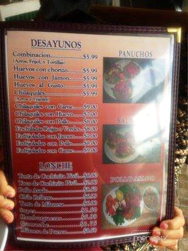 El Faisan Y El Venado - Los Angeles, CA menu_pic