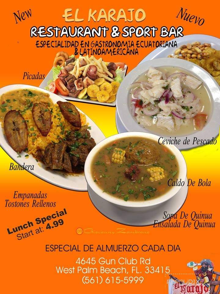 El Karajo - West Palm Beach, FL menu_pic