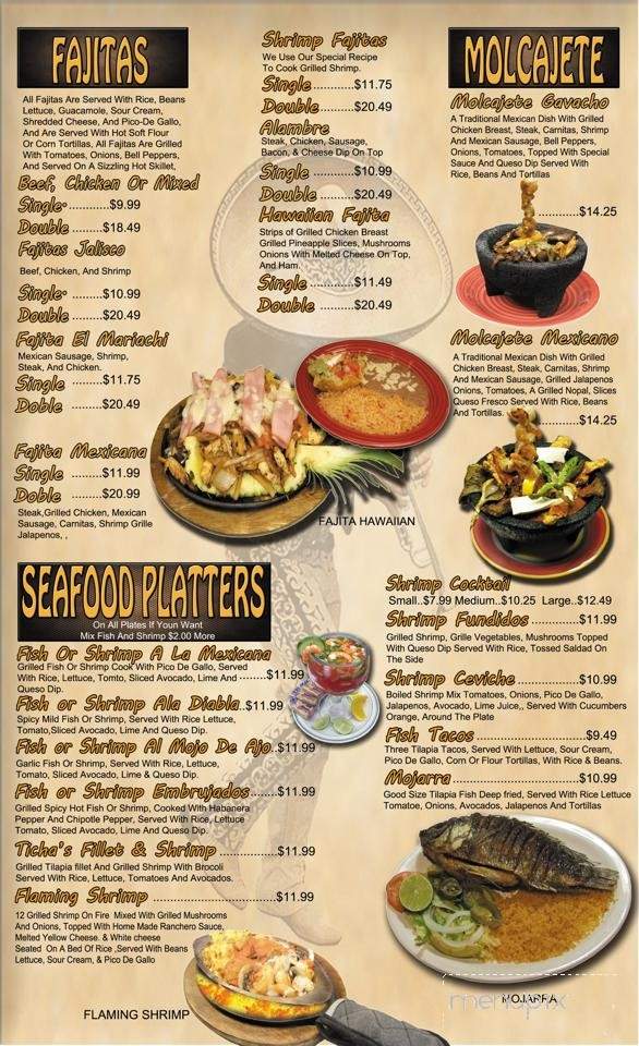 El Mariachi Bar & Grill - Batesville, MS menu_pic