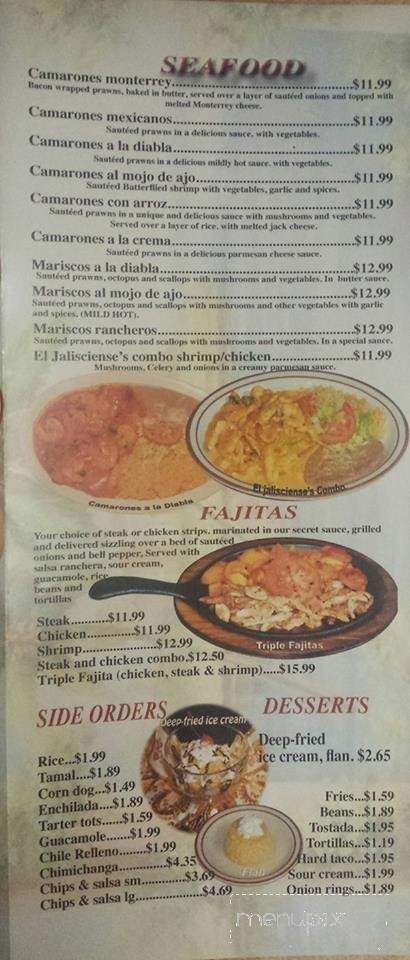 El Rincon Mexican Restaurant - Ashton, ID menu_pic