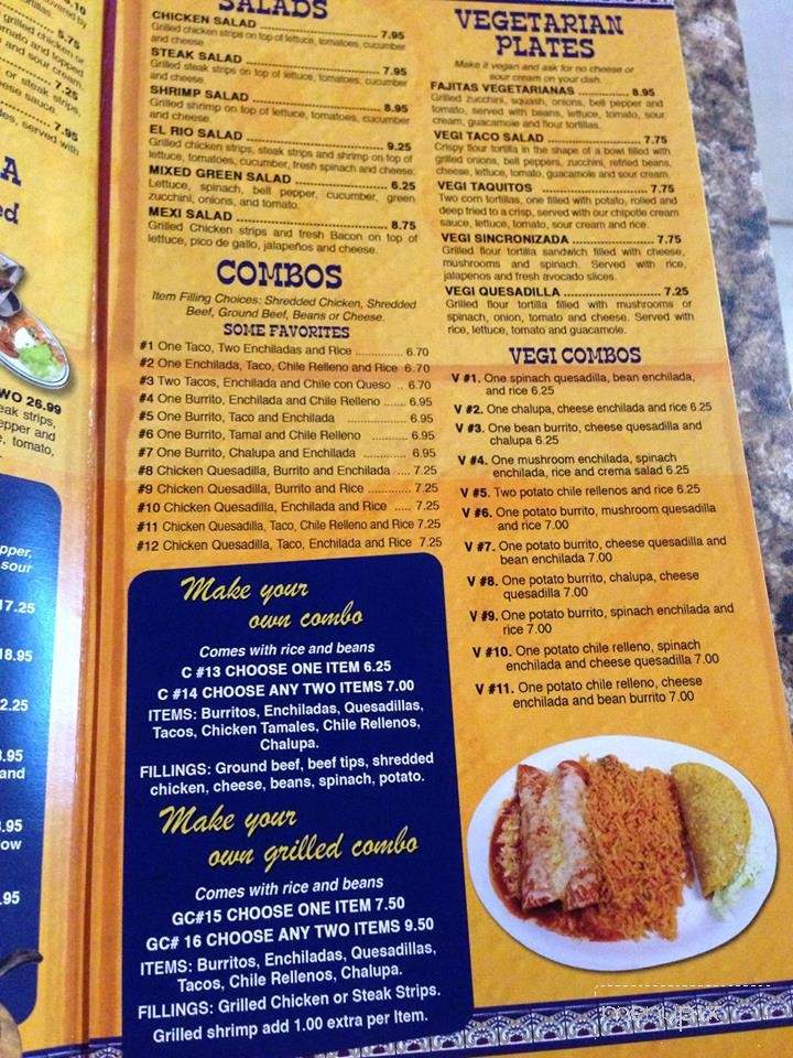 El Rio - High Point, NC menu_pic