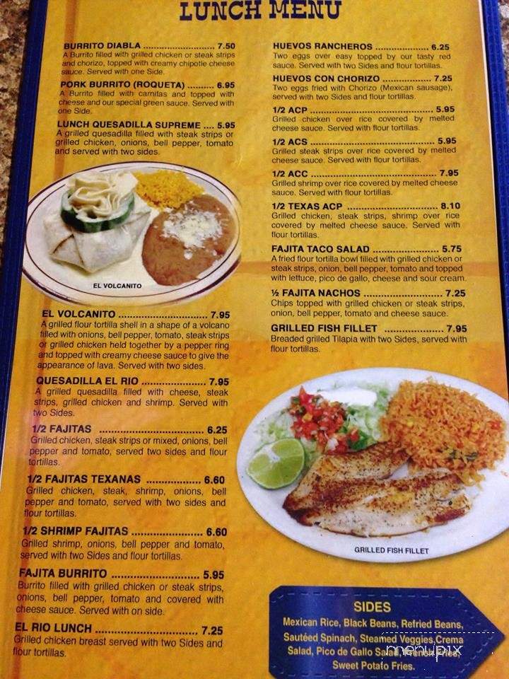 El Rio - High Point, NC menu_pic