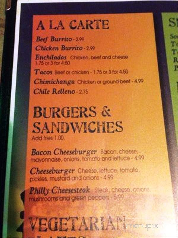 El Tucan - Owensboro, KY menu_pic