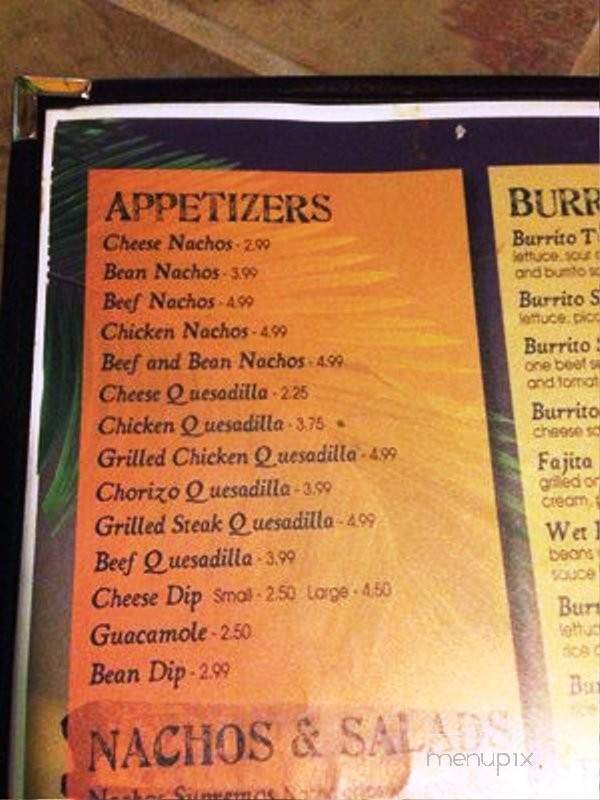 El Tucan - Owensboro, KY menu_pic