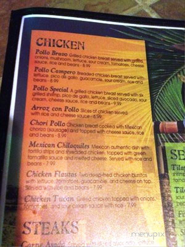 El Tucan - Owensboro, KY menu_pic
