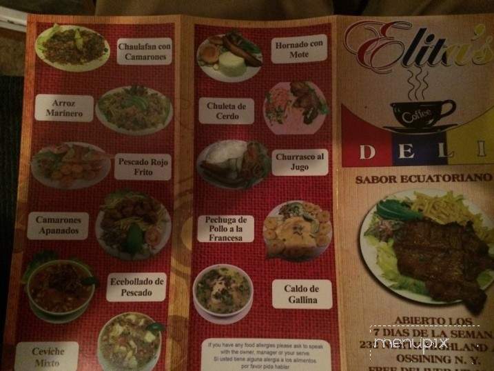 Elita's Deli - Ossining, NY menu_pic