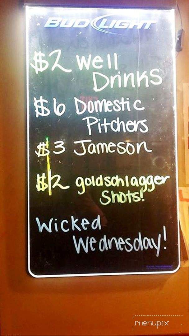 Erika's Downtown Bar and Lounge - Aberdeen, SD menu_pic