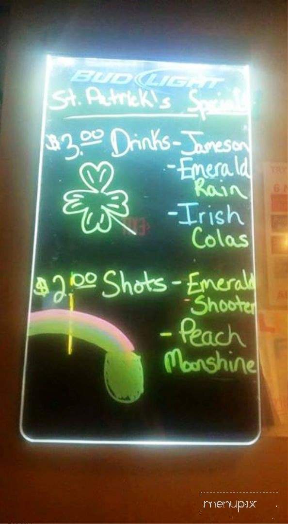 Erika's Downtown Bar and Lounge - Aberdeen, SD menu_pic