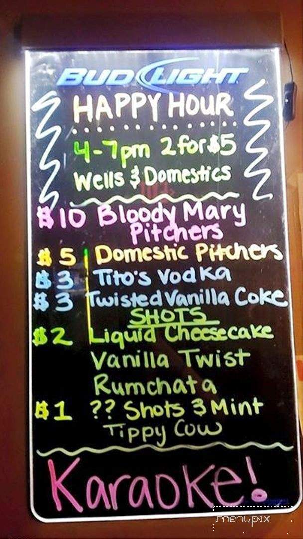 Erika's Downtown Bar and Lounge - Aberdeen, SD menu_pic