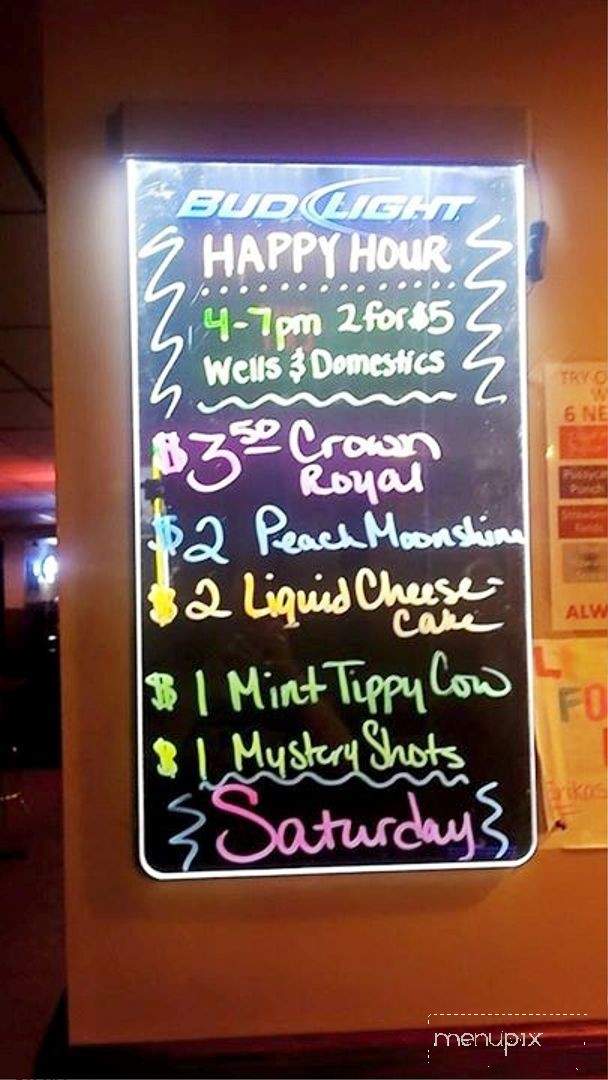 Erika's Downtown Bar and Lounge - Aberdeen, SD menu_pic