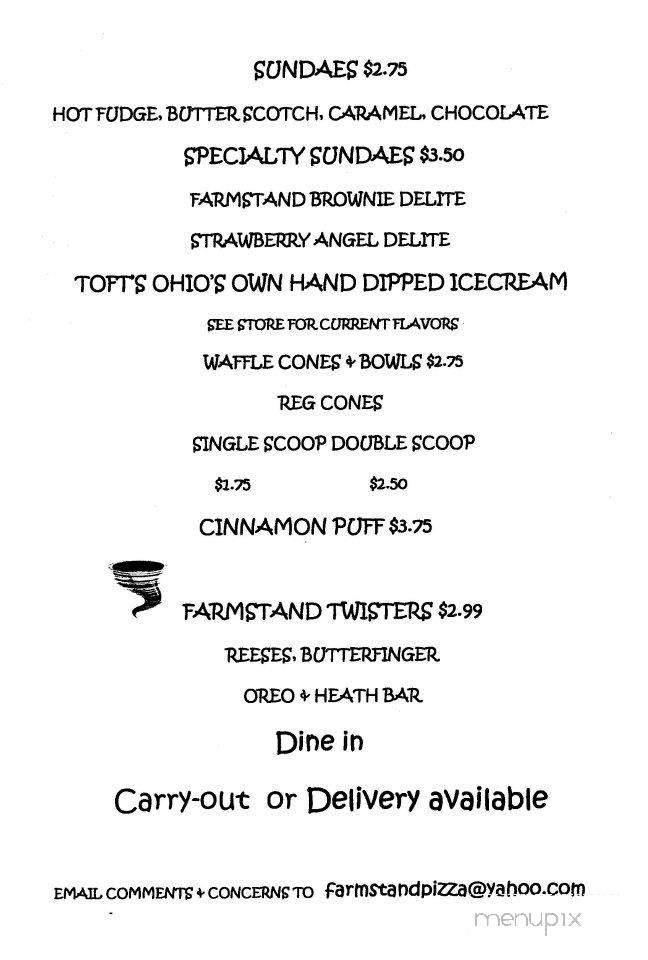 Farmstand Pizza & Carry Out - Sidney, OH menu_pic