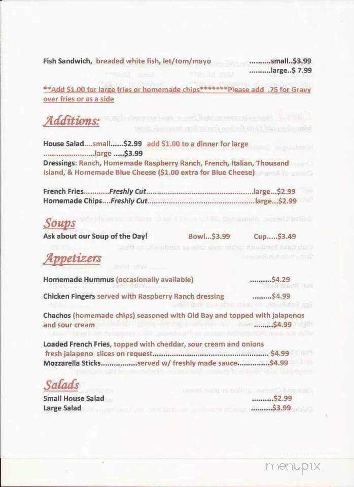 Filling Station - Cumberland, MD menu_pic