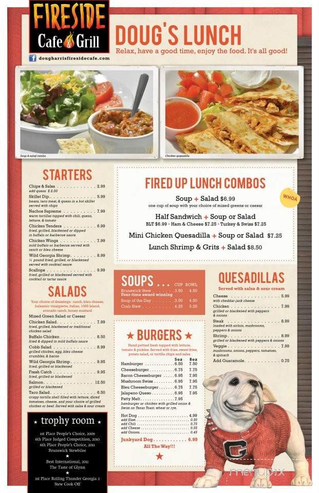 Fireside Grill and Cafe - Brunswick, GA menu_pic