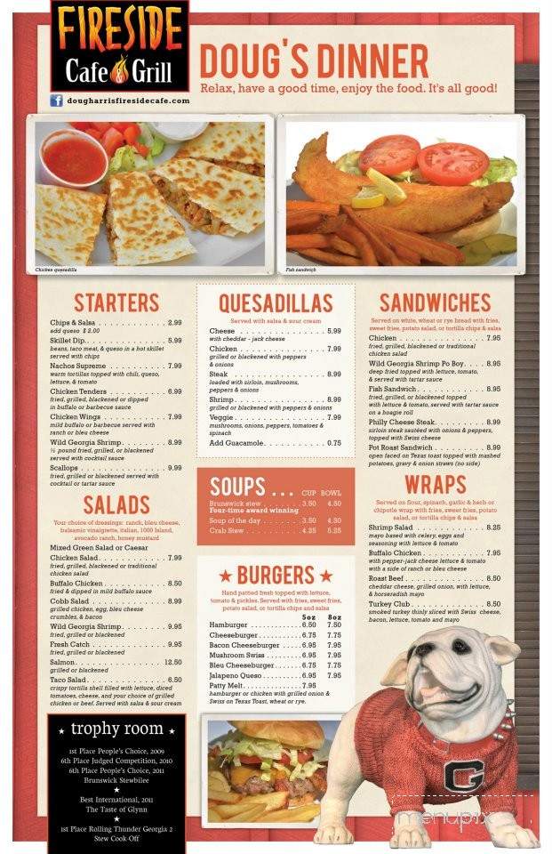 Fireside Grill and Cafe - Brunswick, GA menu_pic