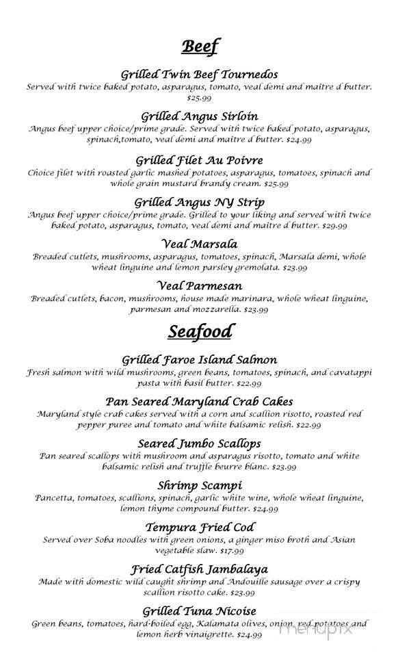 Fireside Manor Restaurant - Dunkirk, NY menu_pic