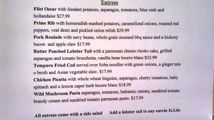 Fireside Manor Restaurant - Dunkirk, NY menu_pic