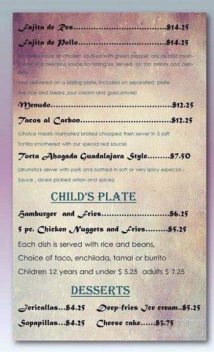 Flamming'Os Restaurant Bar & Grill - Yakima, WA menu_pic