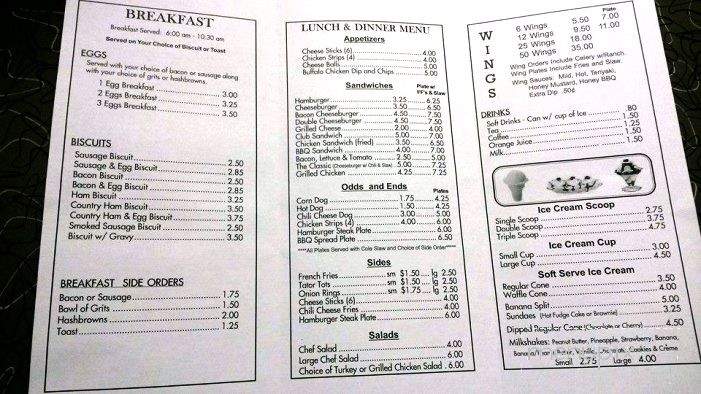 Flat Creek Dairy Bar and Grill - Lancaster, SC menu_pic