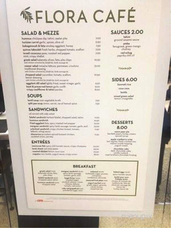 Flora Cafe - Newark, NJ menu_pic
