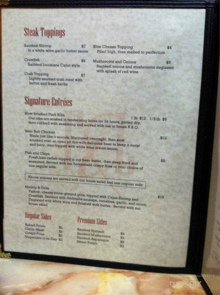 Fred & Lester's - Fort Mitchell, AL menu_pic