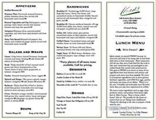 Fresh - Lima, OH menu_pic