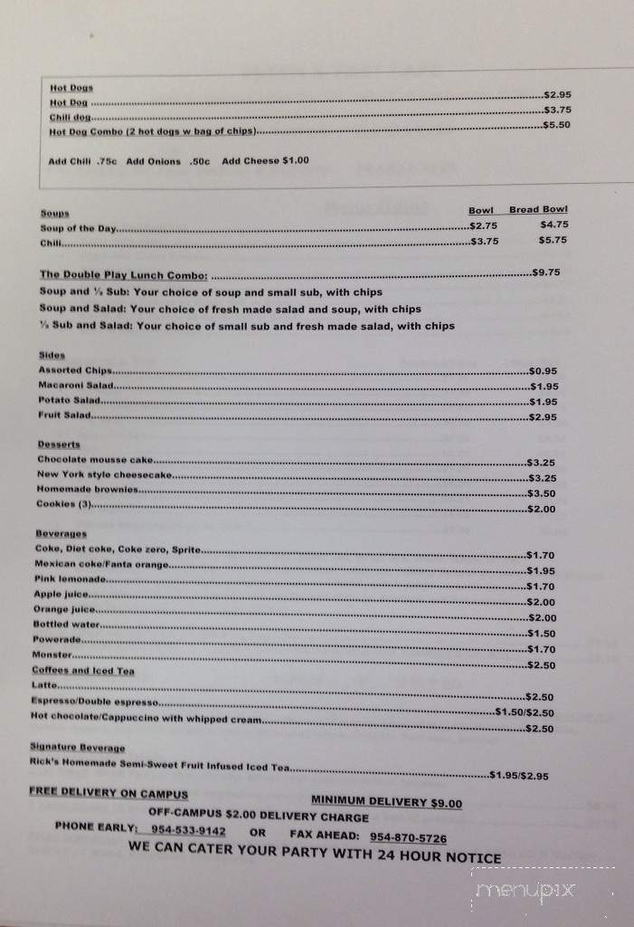 Fresh & Fast Cafe - Fort Lauderdale, FL menu_pic