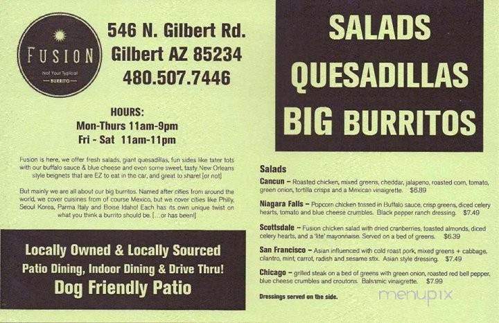 /380260096/Fusion-Burrito-Menu-Gilbert-AZ - Gilbert, AZ