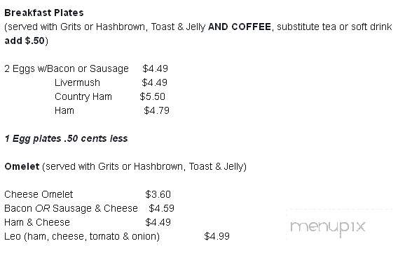 Glenn's Again - Kannapolis, NC menu_pic