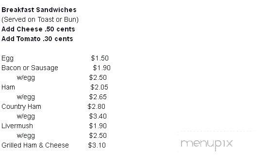 Glenn's Again - Kannapolis, NC menu_pic
