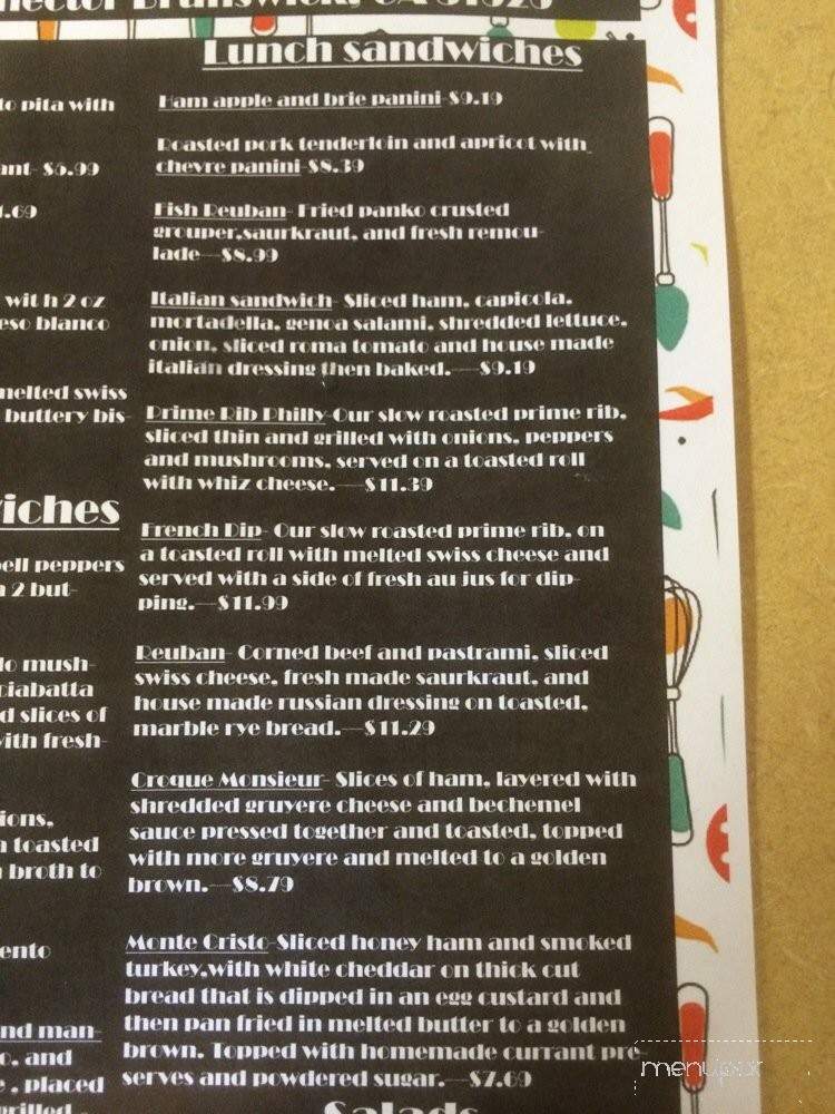 Golden Crust Bistro - Brunswick, GA menu_pic