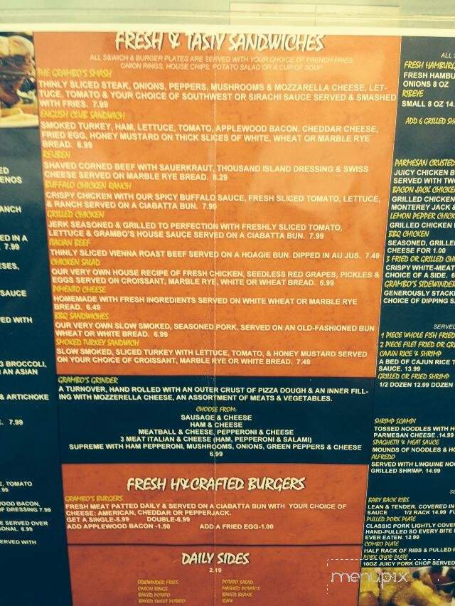 Grambo's Grill & Pizzeria - Booneville, MS menu_pic