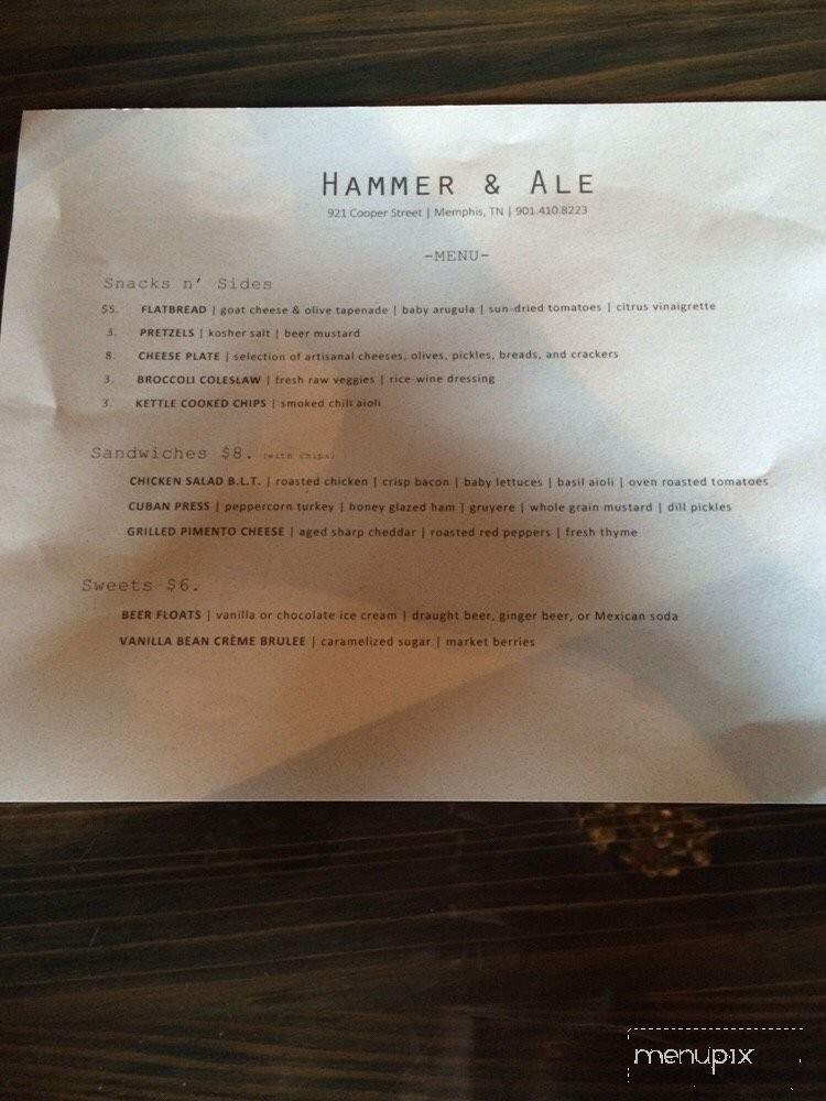 Growler - Memphis, TN menu_pic