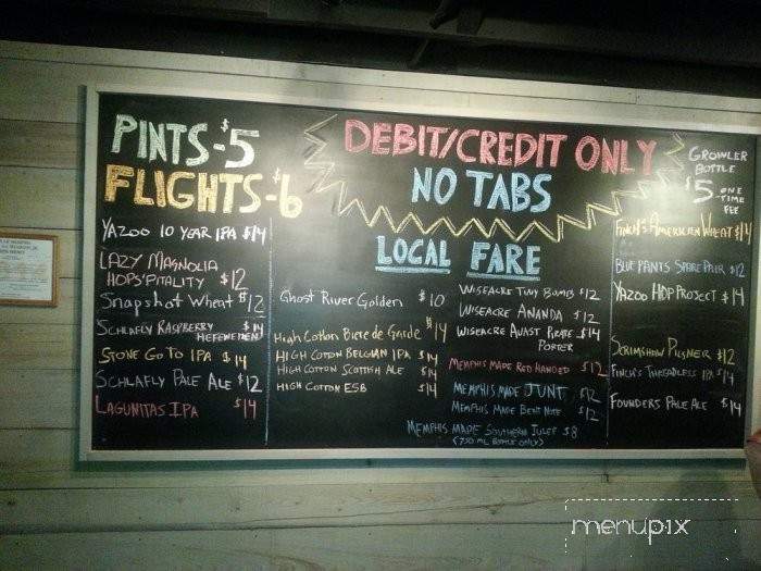 Growler - Memphis, TN menu_pic