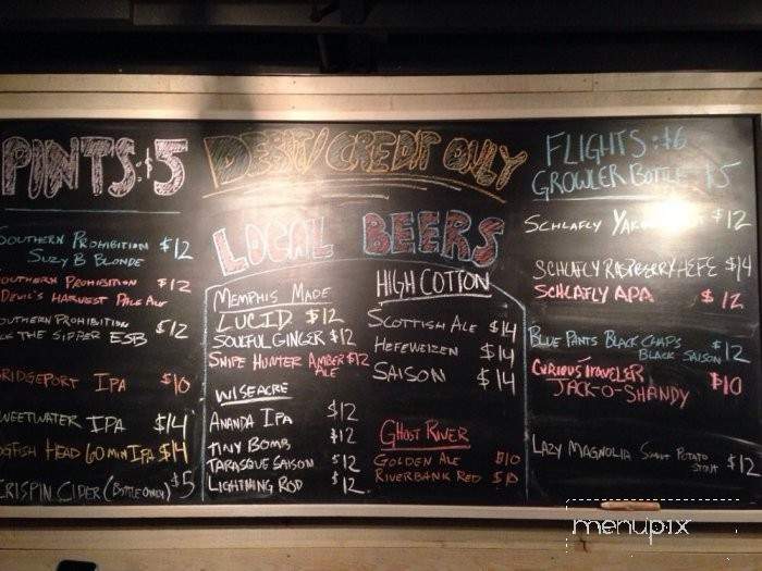 Growler - Memphis, TN menu_pic