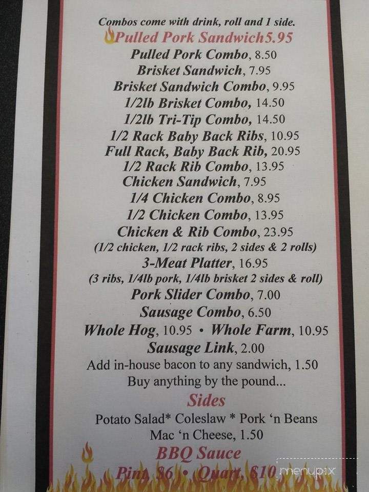 Hells Canyon Smokehouse - Lewiston, ID menu_pic