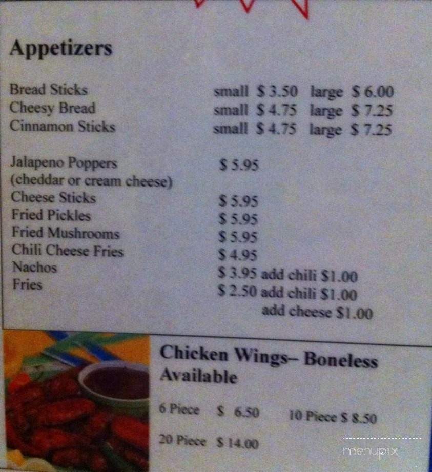 High 5's Pub & Grille - Fairview, TN menu_pic