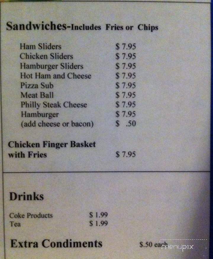 High 5's Pub & Grille - Fairview, TN menu_pic
