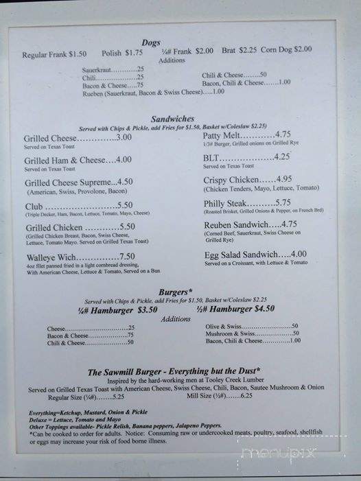 Hitts the Spot - White Cloud, MI menu_pic