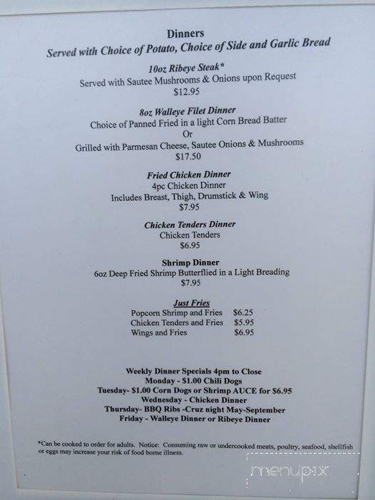 Hitts the Spot - White Cloud, MI menu_pic