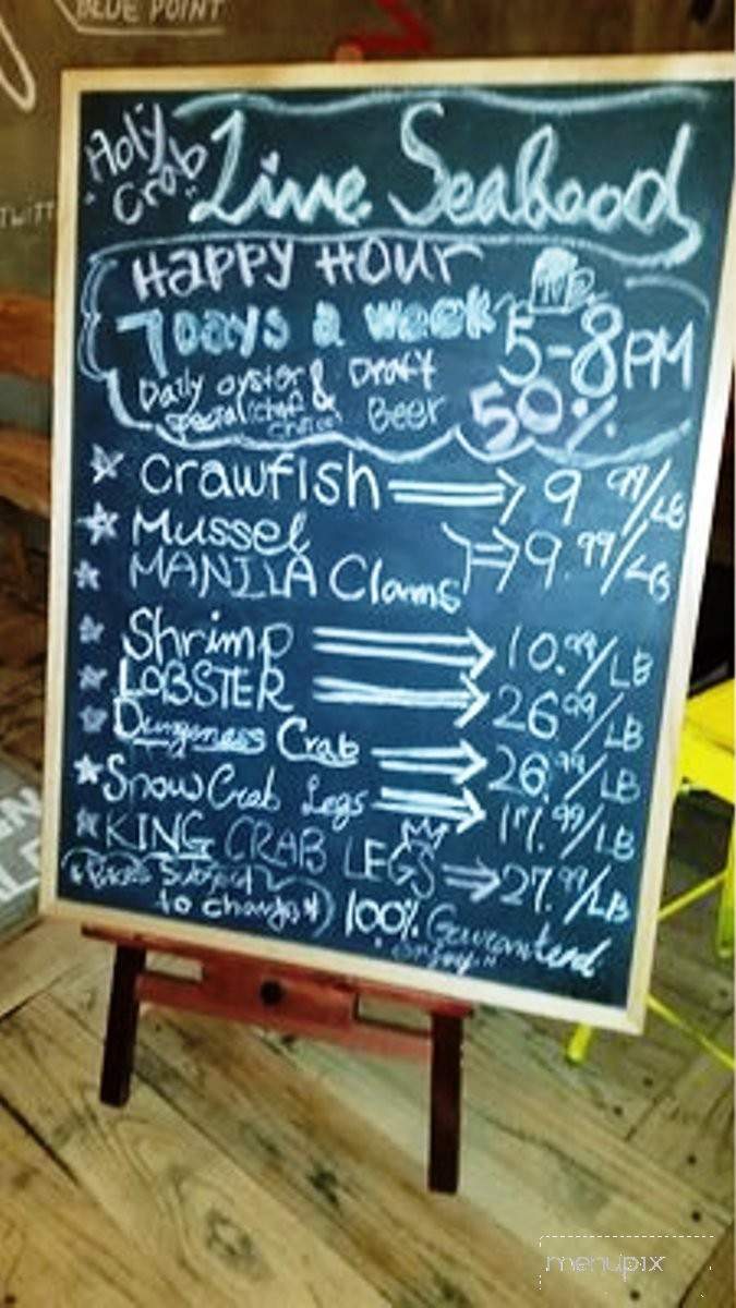 Holy Crab - Los Angeles, CA menu_pic