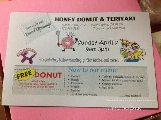 /380267327/Honey-Donuts-and-Teriyaki-West-Covina-CA - West Covina, CA