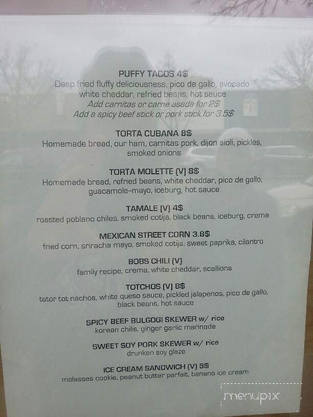 Hotel Albatross - Seattle, WA menu_pic