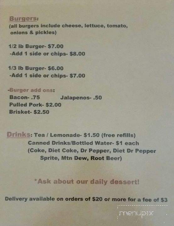 How We do BBQ - Crossett, AR menu_pic