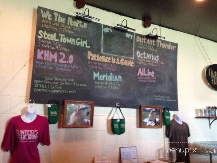 Hunter's Brewing - Chesterton, IN menu_pic