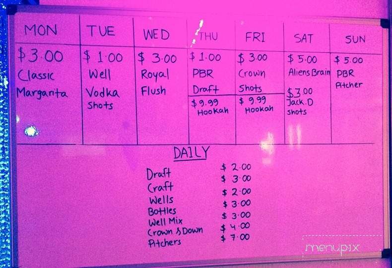 Hydro Bar & Grill - Arlington, TX menu_pic
