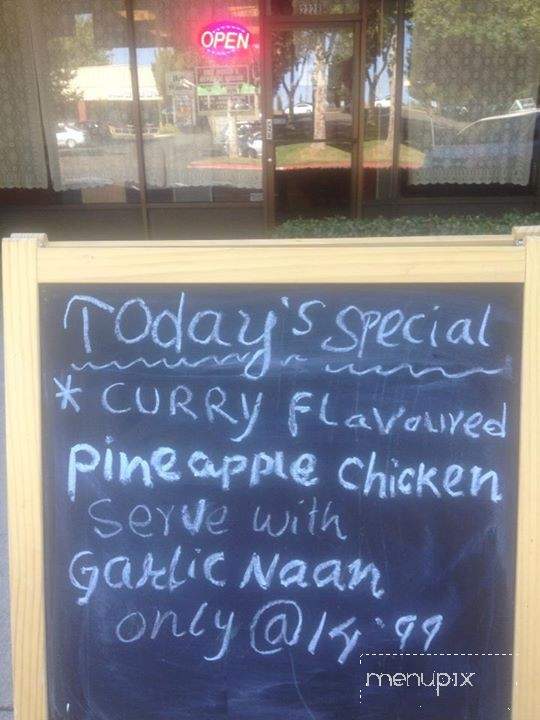 Indian Spice - Rancho Cordova, CA menu_pic