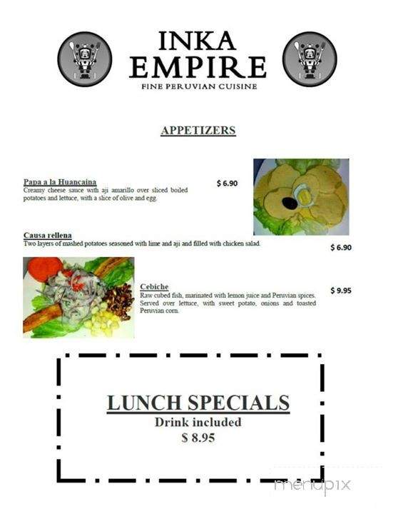 /380256649/Inka-Empire-Queen-Menu-Creek-AZ - Queen Creek, AZ